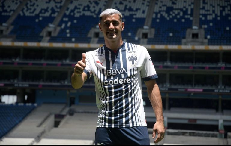 Germán no quiso dar una cifra de cuántos goles marcará con la camiseta de los Rayados, pero se mostró comprometido con mejorar la versión que se vio de él en el Atlético de San Luis. IMAGO7