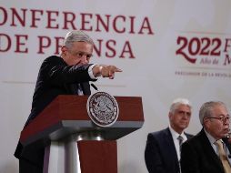 En conferencia de prensa matutina, López Obrador tocó los temas de inseguridad en el medio digital. SUN / D. Simón Sánchez