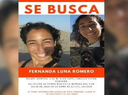 Luna Romero, de 40 años, fue vista por última vez ayer en el Cerro del Caracol mientras practicaba senderismo. ESPECIAL /