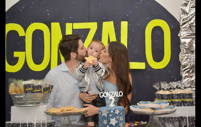 Gonzalo Leaño, Gonzalo Leaño Olson y Sofía Olson. GENTE BIEN JALISCO/Marifer Rached