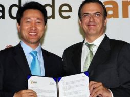 De acuerdo con Ebrard, México resultó beneficiado del fortalecimiento entre la relación México-Corea del Sur. TWITTER/@m_ebrard