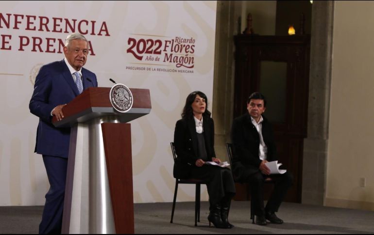 López Obrador anunció a través de su mañanera la buena noticia sobre Vulcan Materials. SUN / C. Mejía