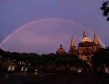 Incluso el Gobierno de Jalisco compartió una imagen del arcoíris. EL INFORMADOR / A. Ceja