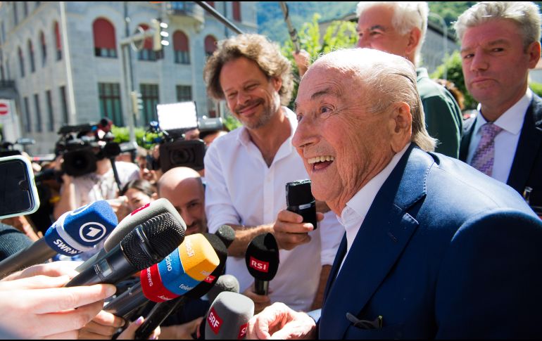 El expresidente de la FIFA se expresó feliz por la determinación en la corte penal suiza. EFE/A. Crinari