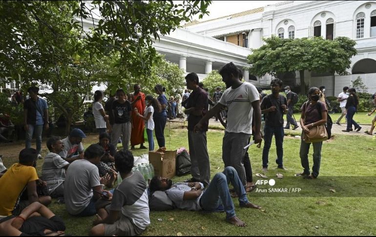 La crisis económica que azota Sri Lanka desde hace meses desencadenó en un movimiento de protesta sin precedentes desde la independencia de la isla en 1948. AFP / A. Sankar