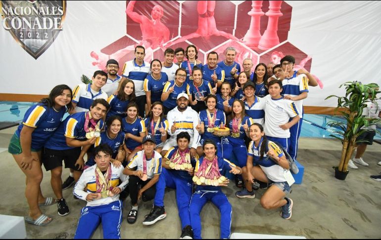 Este lunes Jalisco se proclamó campeón de la justa nacional, pues el equipo auriazul inició esta semana con 373 medallas de oro. ESPECIAL