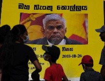 Gotabaya Rajapaksa, presidente de Sri Lanka, prometió ceder el cargo de manera pacifica. AP/E. Jayawardena