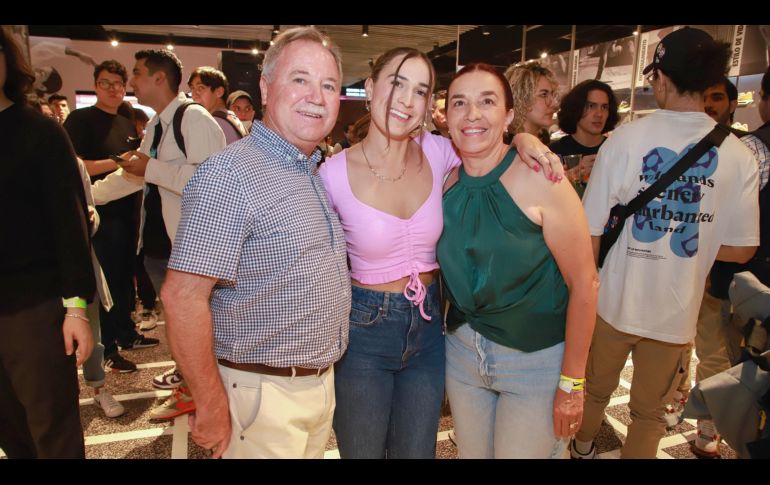 Ernesto Pérez Bouquet, Vicky Pérez Bouquet y Guille Pérez. GENTE BIEN JALISCO/ Tony Martínez