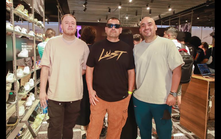 Ruso Hernández, Camilo Méndez y Alex Loyo. GENTE BIEN JALISCO/ Tony Martínez