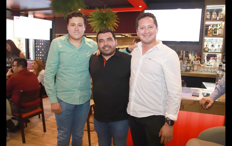 Mario Gaytán, Carlos Garza y Enrique Hernández. GENTE BIEN JALISCO/Antonio Martínez