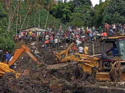 El alud de tierra fue provocado por las fuertes lluvias que se registran en gran parte del territorio colombiano debido a 