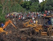 El alud de tierra fue provocado por las fuertes lluvias que se registran en gran parte del territorio colombiano debido a 