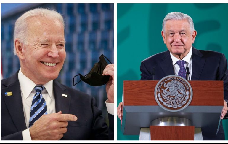 Biden se mostró conciliador, señalando que “vemos a México como un socio en igualdad”, y desestimó las diferencias de opinión con López Obrador. ESPECIAL