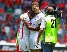 El director técnico del Atlas, Diego Cocca informó que el delantero Julián Quiñones (I) está en condiciones de jugar e incluso de ser titular. IMAGO7