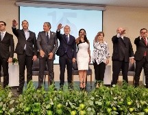 Herrera Vega (blanco) resaltó que se aprovechará toda la plataforma de Expo Guadalajara para diseñar programas y proyectos que coadyuven a la solución de problemáticas sociales. EL INFORMADOR / G. Gallo