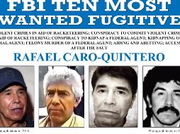 El gobierno estadounidense ofrecía una recompensa de 20 millones de dólares por Caro Quintero. AP/ARCHIVO