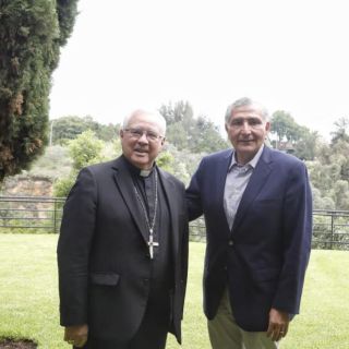 El secretario de Gobernación se reúne con el cardenal de Guadalajara