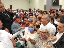 Adán Augusto López, secretario de Gobernación, junto a Carlos Lomelí, regidor de Guadalajara y organizador del evento de ayer. EL INFORMADOR/A. Camacho