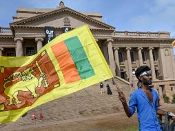 El 9 de julio, los manifestantes tomaron por asalto el palacio de Rajapaksa, que huyó a Singapur, desde donde anunció oficialmente su dimisión el viernes. AFP / A. Sankar