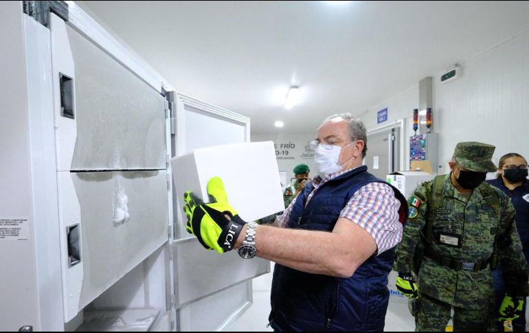 El secretario de Salud afirmó que estas vacunas serán para más de 70 municipios del interior del Estado. ESPECIAL / Secretaría de Salud Jalisco