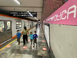 Claudia Sheinbaum menciona que los trabajos de la Línea 1, la cual va de Observatorio a Pantitlán, es para las actuales y siguientes generaciones, y que el costo del pasaje del Metro será el mismo. SUN / ARCHIVO