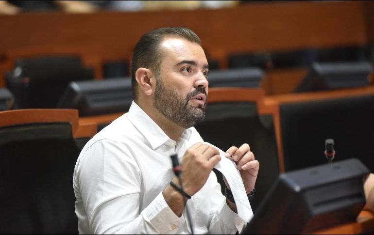 Gerardo Quirino Velázquez Chávez, presidente de la Junta de Coordinación Política en el Congreso de Jalisco. ESPECIAL