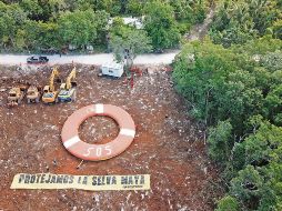Greenpeace denunció que las obras se retomaron sin tener una resolución de un juez  federal que atiende el caso. EFE