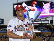 A los 23 años, Juan Soto fue el segundo ganador más joven en la historia del Home Run Derby. AFP / K. Djansezian