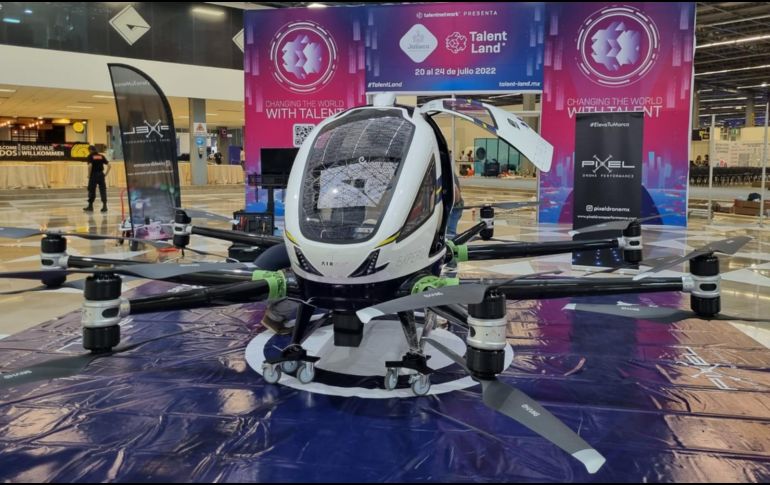 El drone de pasajeros ya se utiliza en varios países como medio de transporte para diversas corporaciones. EL INFORMADOR/J. Velazco