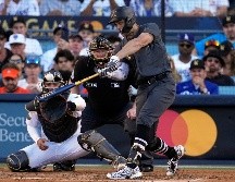 Giancarlo Stanton pegó el jonrón de la victoria y fue nombrado MVP. AP/J. Hong