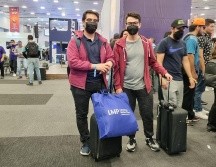 Rodrigo y Daniel se organizaron para el viaje luego de resultar beneficiados por una beca. EL INFORMADOR/R. Bobadilla