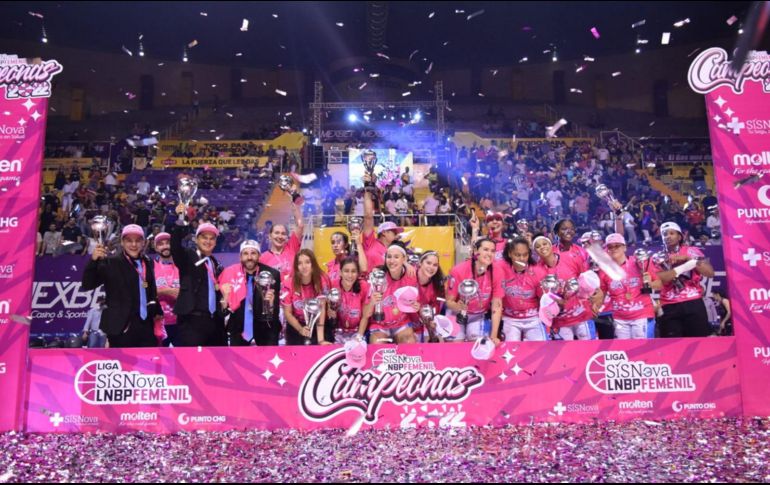 Astros entra en la historia como el primer equipo campeón de la Liga Nacional de Baloncesto Profesional Femenil. CORTESÍA/Astros