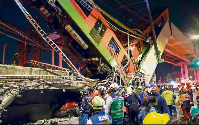 El 3 de mayo de 2021 el tramo entre las estaciones Olivos y Tezonco se desplomó, lo que dejó 26 fallecidos y 80 heridos. EL UNIVERSAL