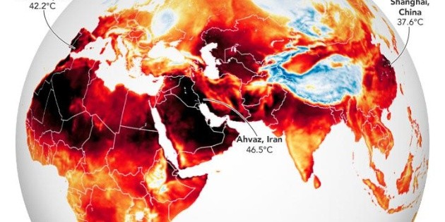 NASA: An oven!  These regions of the world record the highest temperatures in history