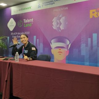 Katya Echazarreta acude a Talent Land; sueña con llevar a más mexicanos al espacio