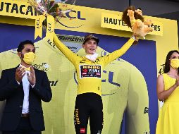 Vingegaard aumentó su ventaja sobre Tadej Pogacar a tres minutos y 26 segundos. AFP/A. Poujoulat