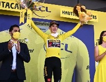 Vingegaard aumentó su ventaja sobre Tadej Pogacar a tres minutos y 26 segundos. AFP/A. Poujoulat