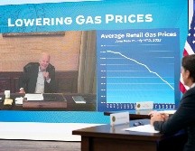 Joe Biden participó en una reunión por videoconferencia con su principal equipo económico. AP/A. Harnik