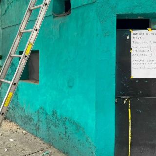 "Oí el estallido y cuando salí al patio vi todo tumbado"