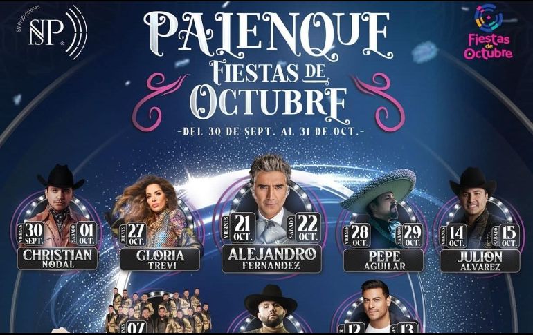 Ya se agotaron las entradas para los conciertos de Christian Nodal, Julión Álvarez y Banda MS, entre otros, que se presentarán en las Fiestas de Octubre 2022. ESPECIAL