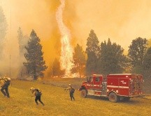 Brigadistas combaten el fuego en el Parque Nacional. AFP/J. Sullivan
