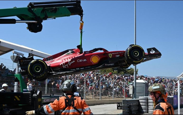Ferrari tuvo ya varios abandonos por avería del motor de Leclerc o de su compañero de equipo, el español Carlos Sainz Jr.. AFP / C. Simon