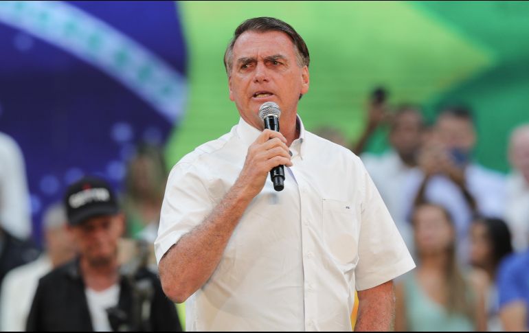 Jair Bolsonaro inicia campaña para obtener la reelección presidencial. AP