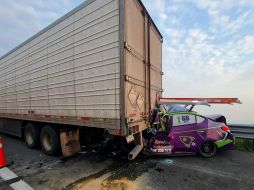 El accidente fue reportado a la Cruz Roja de Zapotlanejo a las 8:00 horas en la autopista en el sentido de Ciudad de México a Guadalajara. ESPECIAL /
