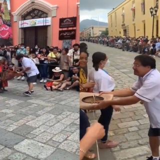 Hacen colecta para abuelitas durante la Guelaguetza, ¡y se viraliza!