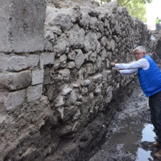 INAH encuentra muro novohispano en La Lagunilla; Dataría del siglo XVIII