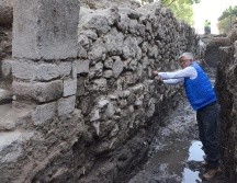 El hallazgo se llevó a cabo en el barrio de La Lagunilla, y ya se encuentra siendo atendida por el Instituto Nacional de Antropología e Historia. FOTO: INAH