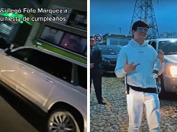 El Influencer fue visto llegando a su fiesta de cumpleaños rodeado de un fuerte dispositivo de seguridad. ESPECIAL