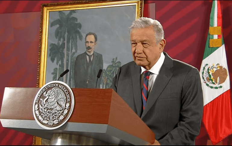 La pintura con el retrato de José Martí que exhibe López Obrador forma parte del patrimonio cultural de Palacio Nacional. YOUTUBE / Gobierno de México