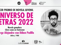 Jorge Alejandro von-Düben Padilla, el ganador, lleva más de una década dedicándose a la escritura. ESPECIAL / UNAM